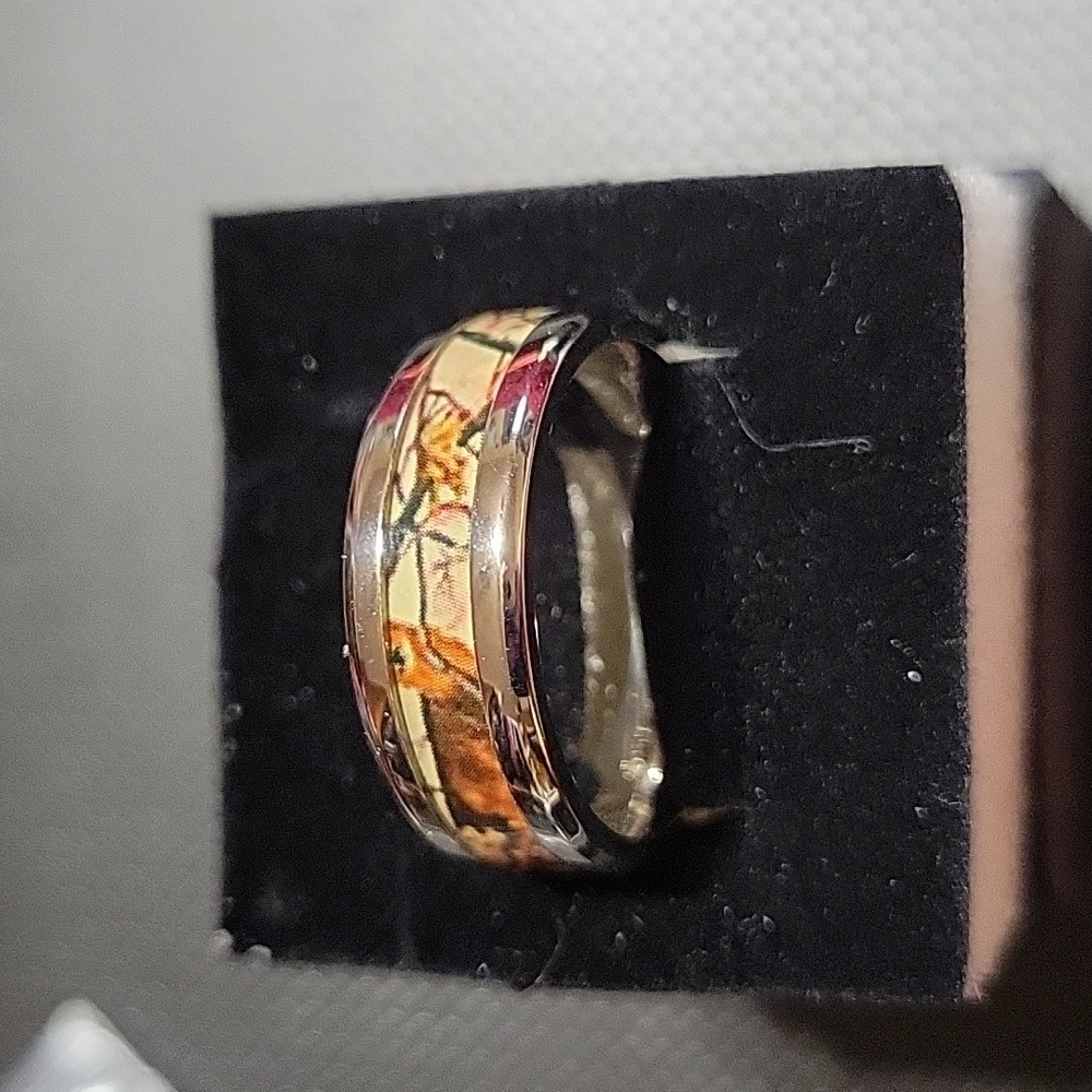 Mens Camouflage Ring Size 10